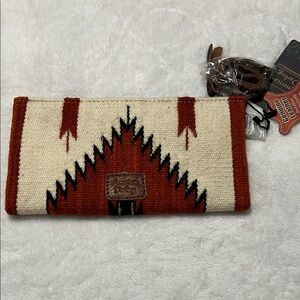 American Darling Red and Cream Clutch